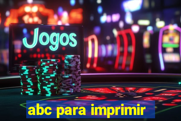 abc para imprimir